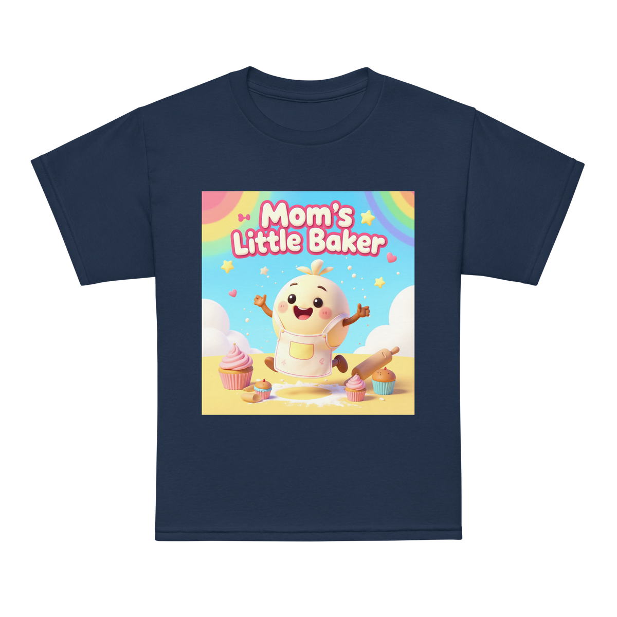 Mom’s Little Baker V1 | Youth t-shirt Navy Apparel > Kids' T-Shirts ZomaModa