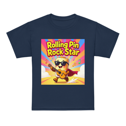 Rolling Pin Rock Star V1 | Youth t-shirt Navy Apparel > Kids' T-Shirts ZomaModa
