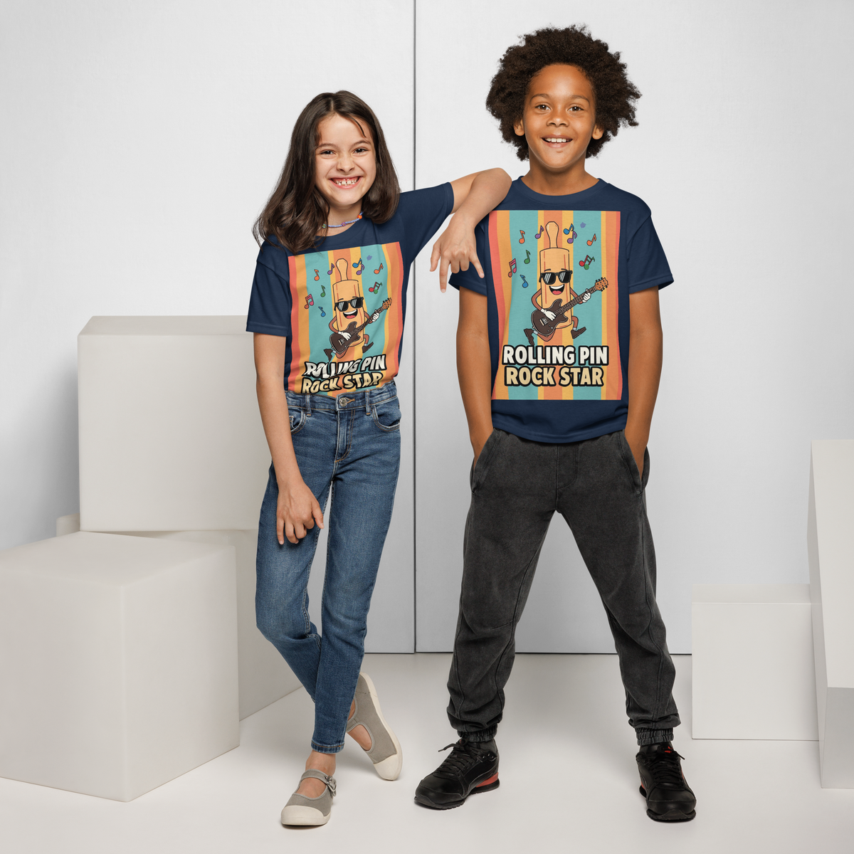 Rolling Pin Rock Star V2 | Youth t-shirt Apparel > Kids' T-Shirts ZomaModa