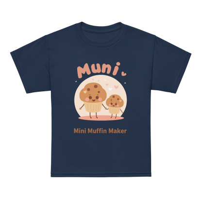 Mini Muffin Maker V2 | Youth t-shirt Navy Apparel > Kids' T-Shirts ZomaModa