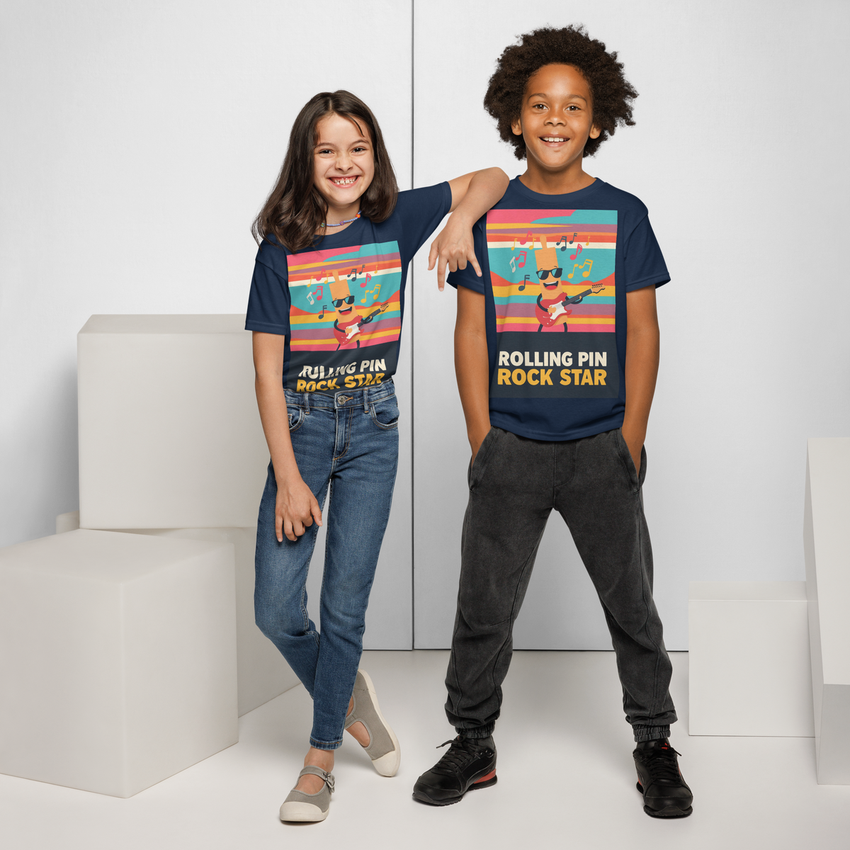 Rolling Pin Rock Star V3 | Youth t-shirt Apparel > Kids' T-Shirts ZomaModa
