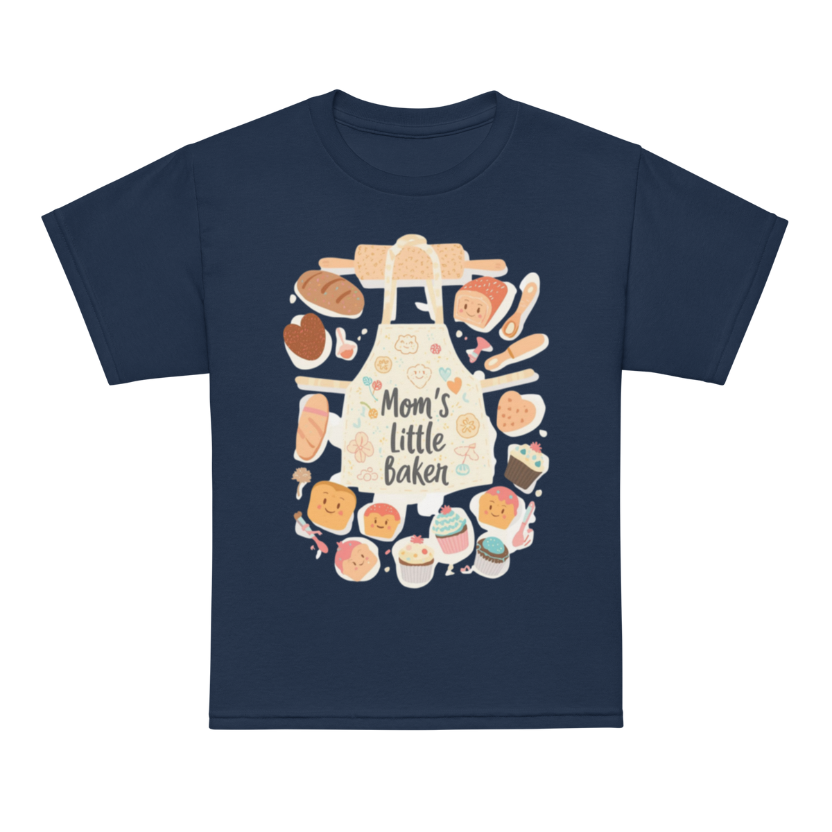 Mom’s Little Baker V2 | Youth t-shirt Navy Apparel > Kids' T-Shirts ZomaModa