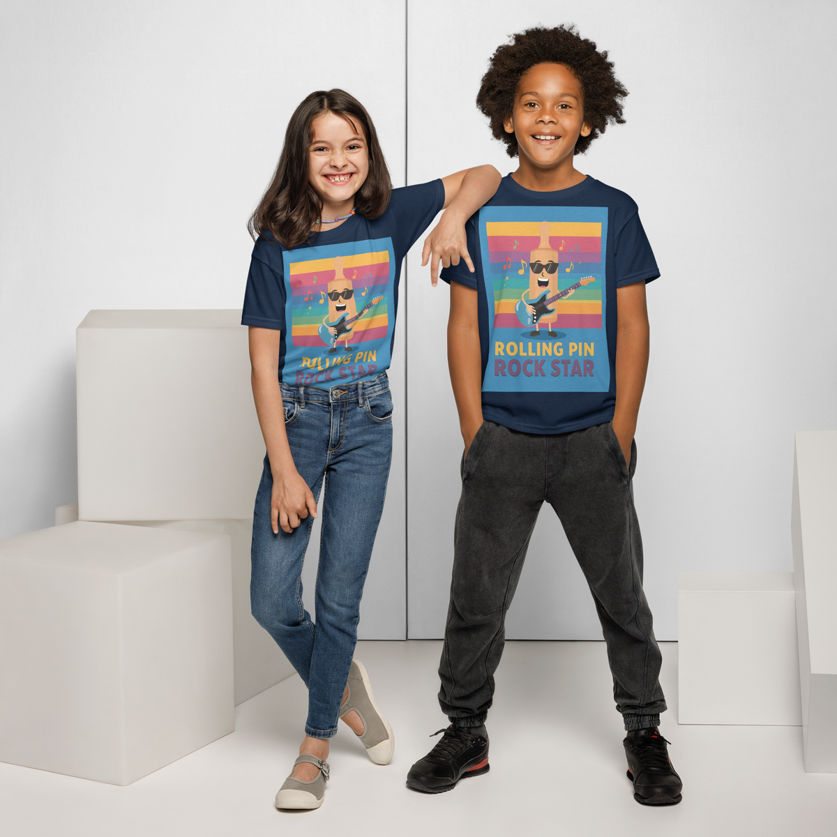Rolling Pin Rock Star V4 | Youth t-shirt Apparel > Kids' T-Shirts ZomaModa
