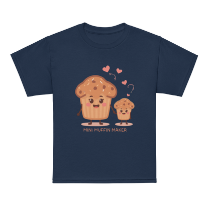 Mini Muffin Maker V3 | Youth t-shirt Navy Apparel > Kids' T-Shirts ZomaModa