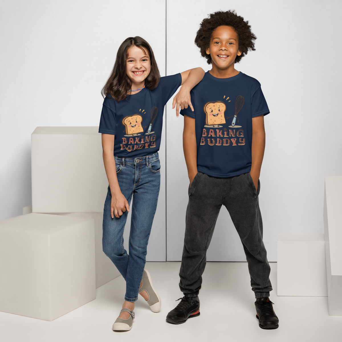 Baking Buddy V4 | Youth t-shirt Apparel > Kids' T-Shirts ZomaModa