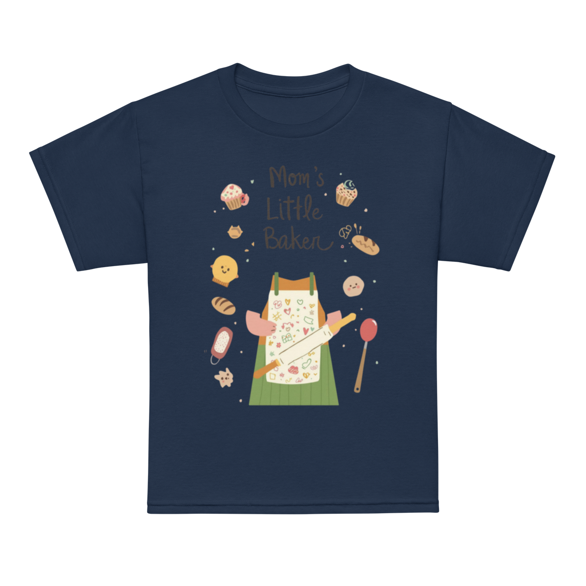 Mom’s Little Baker V3 | Youth t-shirt Navy Apparel > Kids' T-Shirts ZomaModa