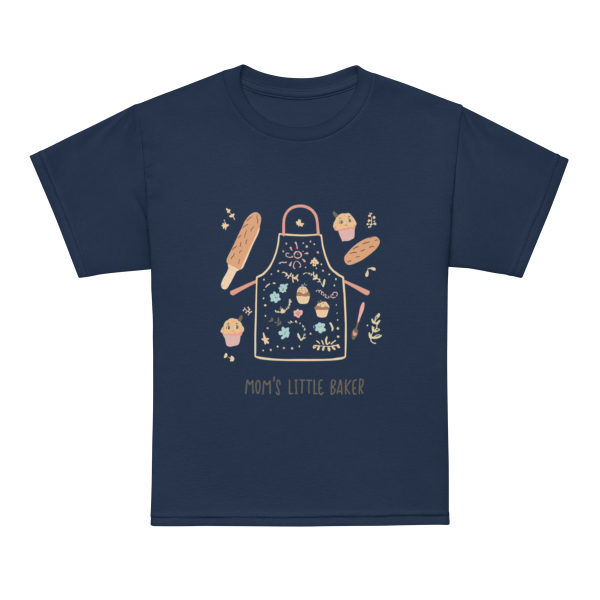 Mom’s Little Baker V4 | Youth t-shirt Navy Apparel > Kids' T-Shirts ZomaModa