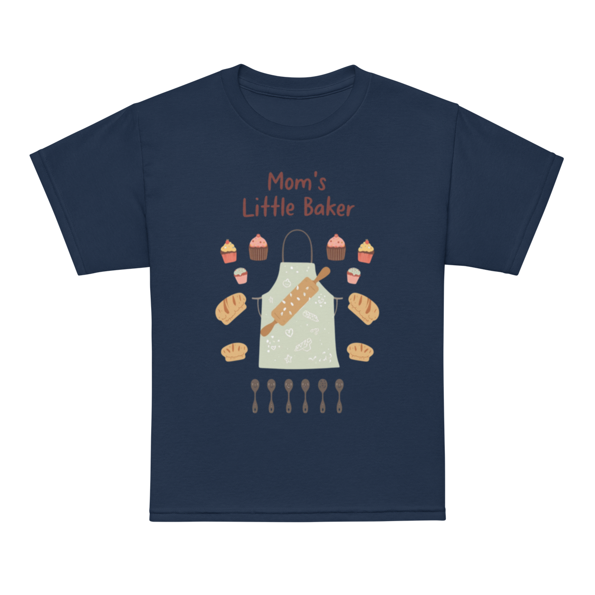 Mom’s Little Baker V5 | Youth t-shirt Navy Apparel > Kids' T-Shirts ZomaModa