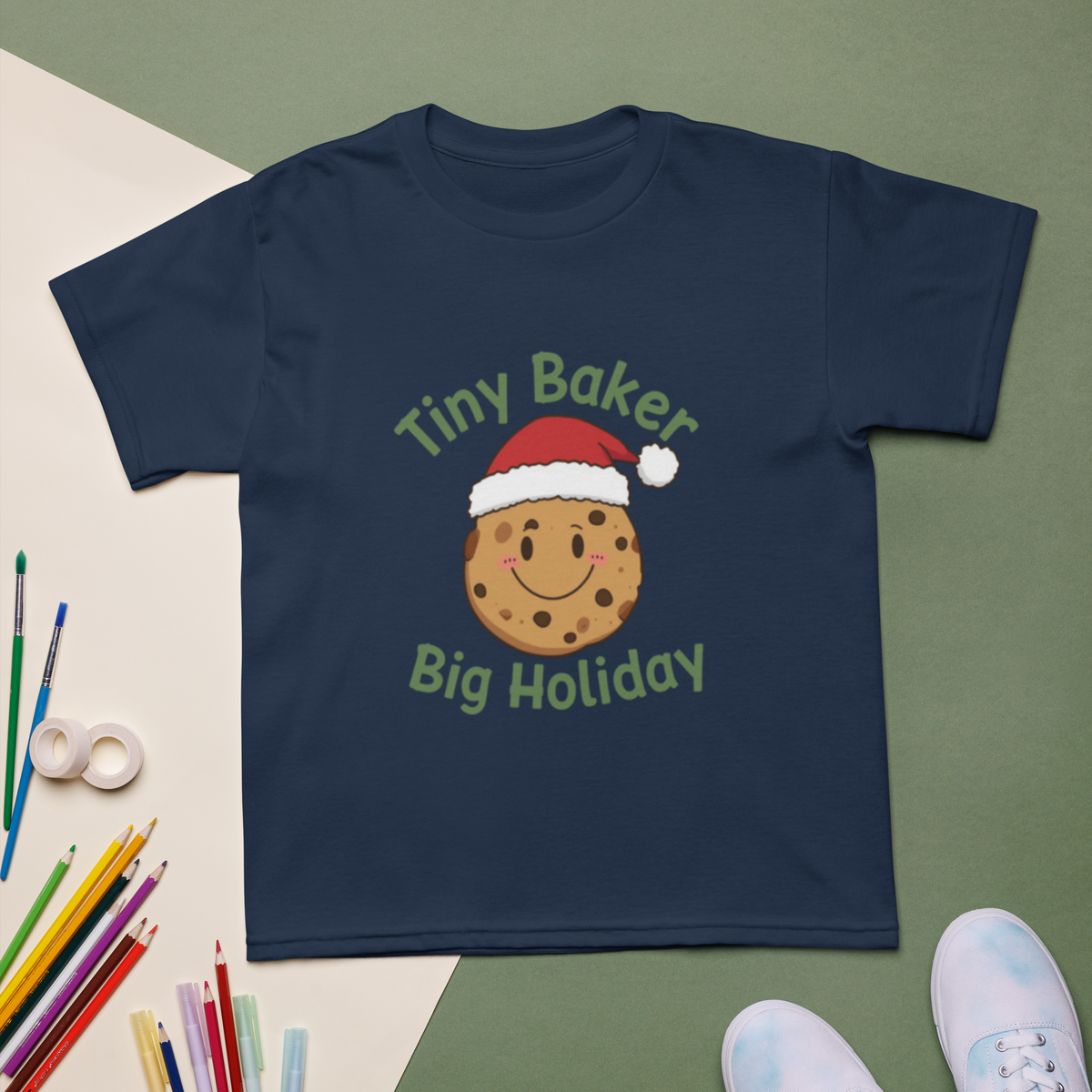 Tiny Baker Holiday V2 | Kids T-Shirt Apparel > Kids' T-Shirts ZomaModa