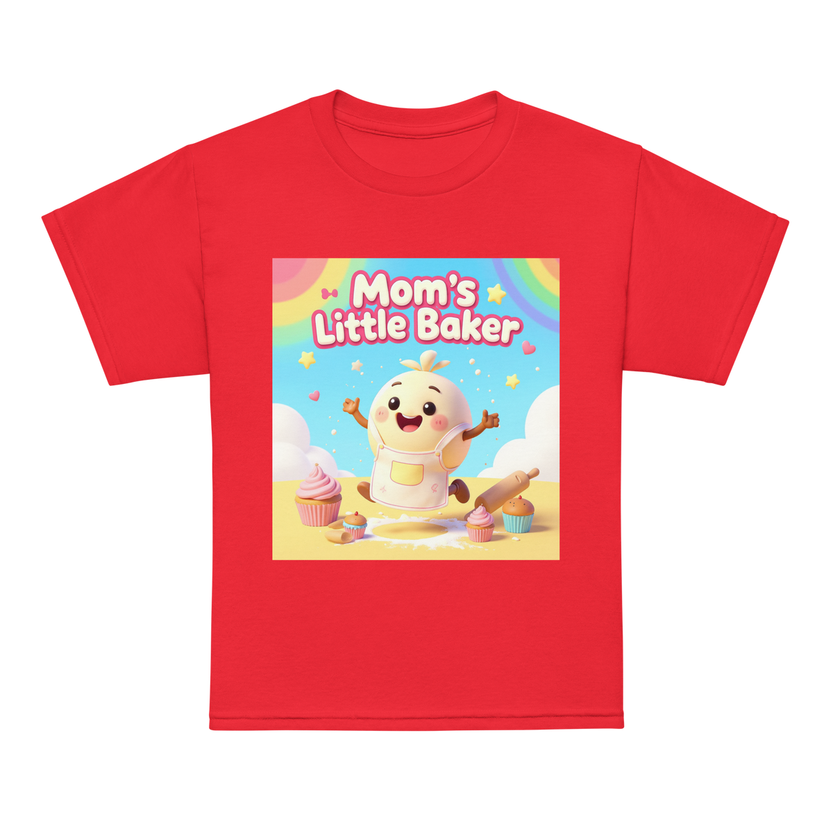 Mom’s Little Baker V1 | Youth t-shirt Red Apparel > Kids' T-Shirts ZomaModa