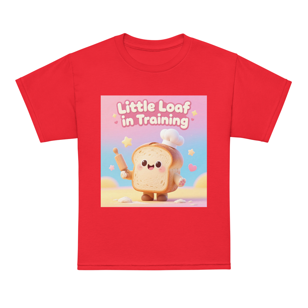 Little Loaf in Training V1 | Youth t-shirt Red Apparel > Kids' T-Shirts ZomaModa