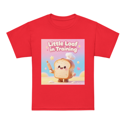 Little Loaf in Training V1 | Youth t-shirt Red Apparel > Kids' T-Shirts ZomaModa