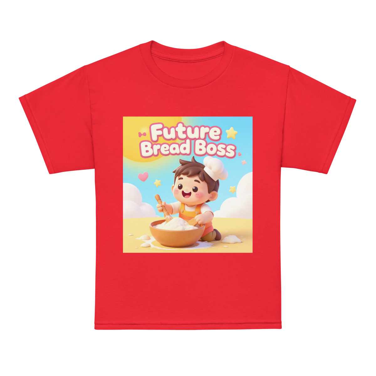 Future Bread Boss V1 | Youth t-shirt Red Apparel > Kids' T-Shirts ZomaModa