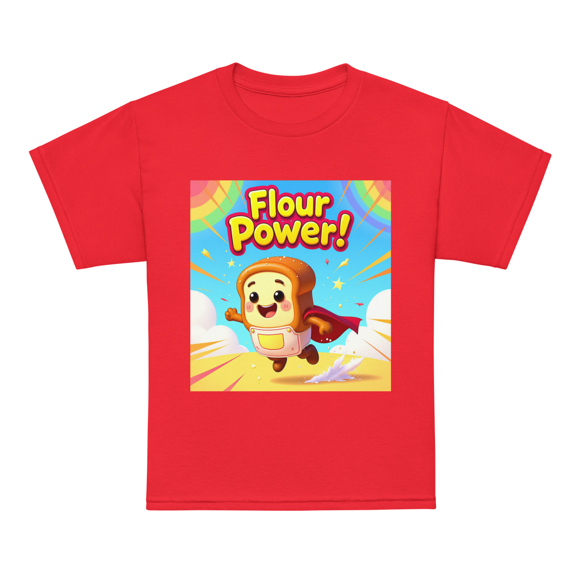 Flour Power V1 | Youth t-shirt Red Apparel > Kids' T-Shirts ZomaModa