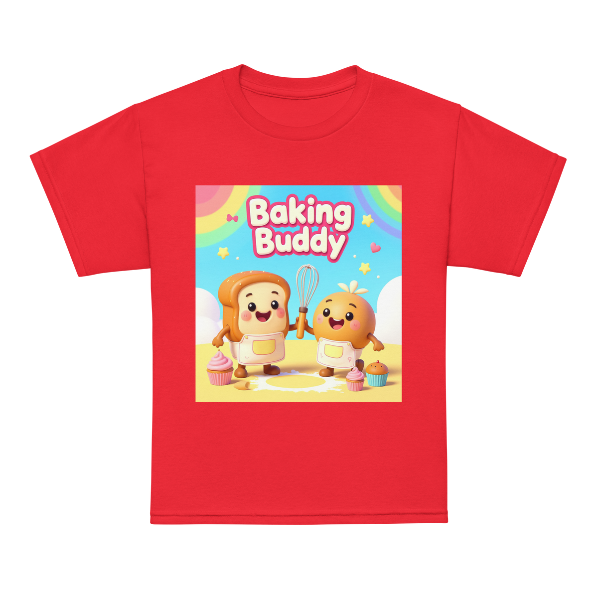 Baking Buddy V1 | Youth t-shirt Red Apparel > Kids' T-Shirts ZomaModa