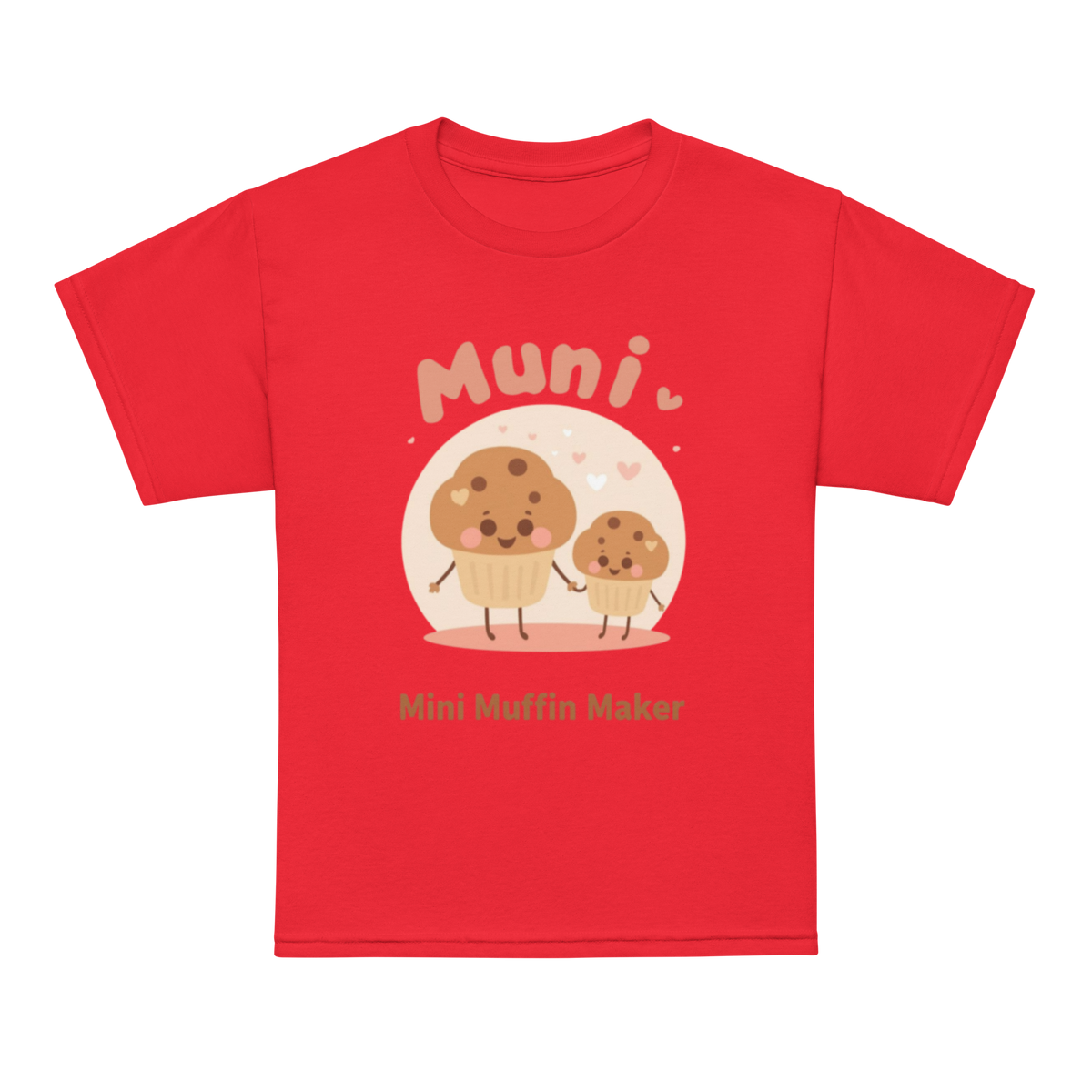 Mini Muffin Maker V2 | Youth t-shirt Red Apparel > Kids' T-Shirts ZomaModa