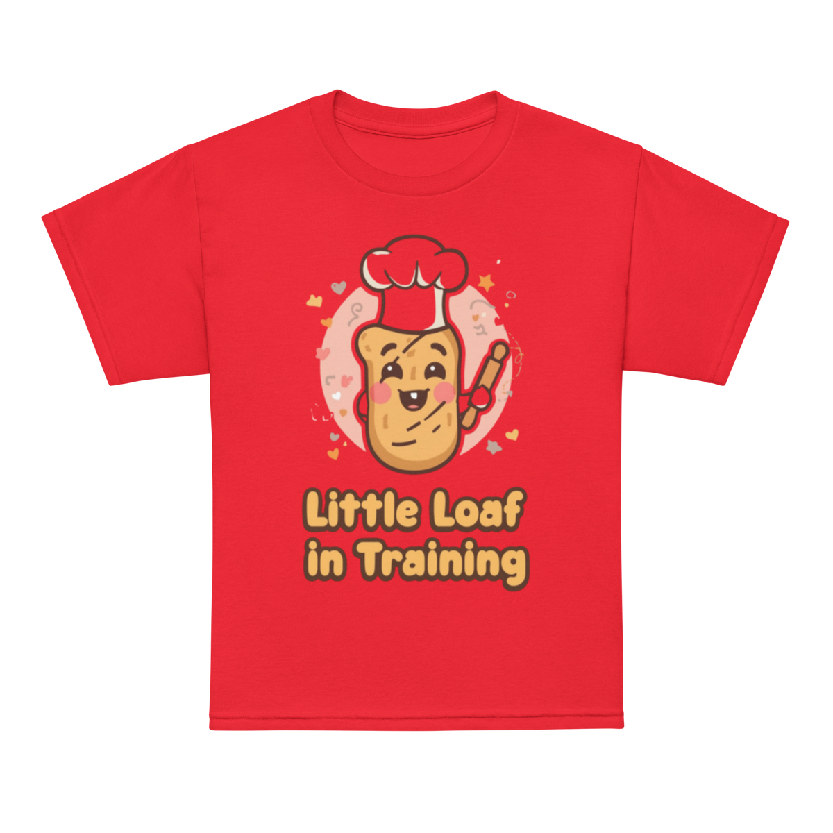 Little Loaf in Training V2 | Youth t-shirt Red Apparel > Kids' T-Shirts ZomaModa