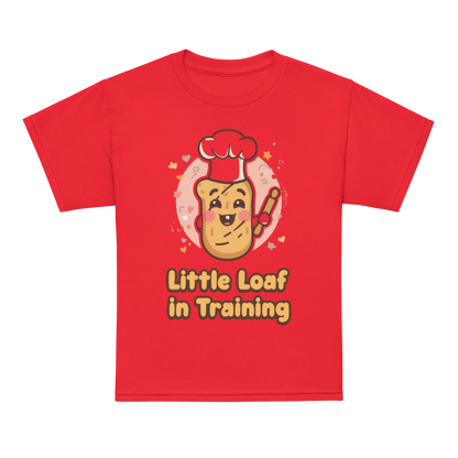 Little Loaf in Training V2 | Youth t-shirt Red Apparel > Kids' T-Shirts ZomaModa