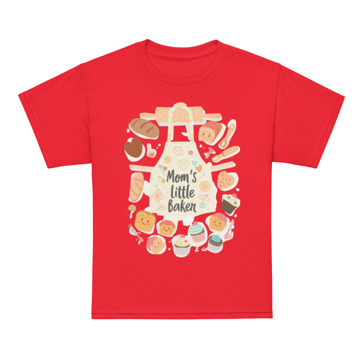 Mom’s Little Baker V2 | Youth t-shirt Red Apparel > Kids' T-Shirts ZomaModa