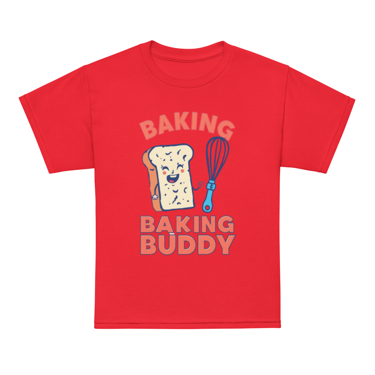 Baking Buddy V3 | Youth t-shirt Red Apparel > Kids' T-Shirts ZomaModa