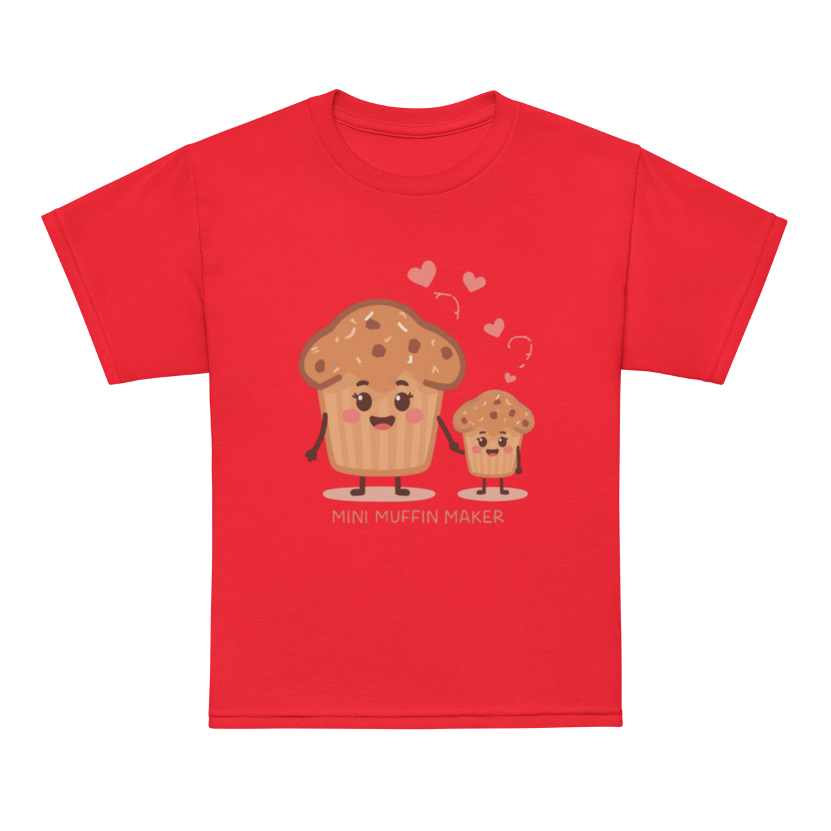 Mini Muffin Maker V3 | Youth t-shirt Red Apparel > Kids' T-Shirts ZomaModa