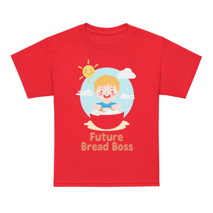 Future Bread Boss V2 | Youth t-shirt Red Apparel > Kids' T-Shirts ZomaModa