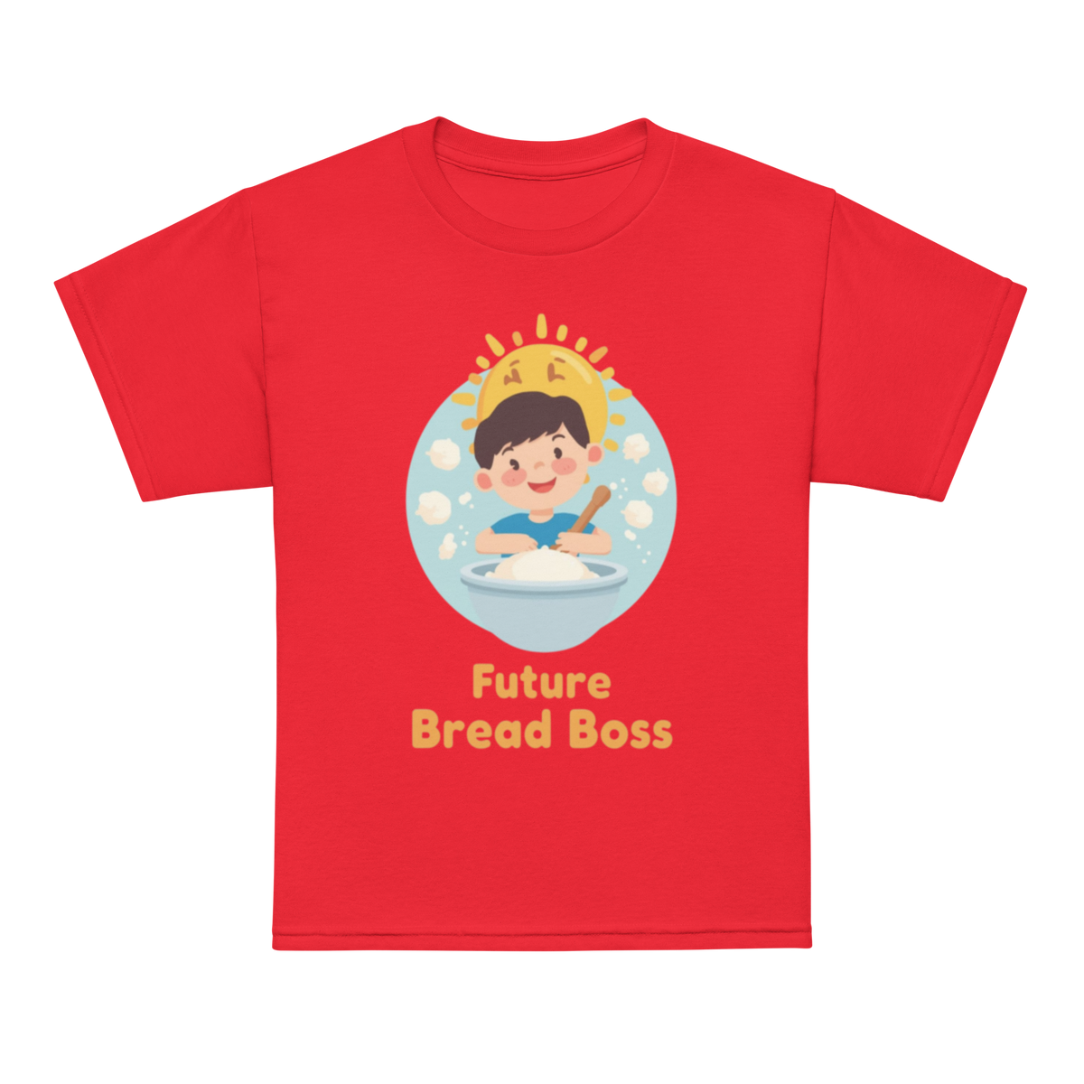 Future Bread Boss V3 | Youth t-shirt Red Apparel > Kids' T-Shirts ZomaModa