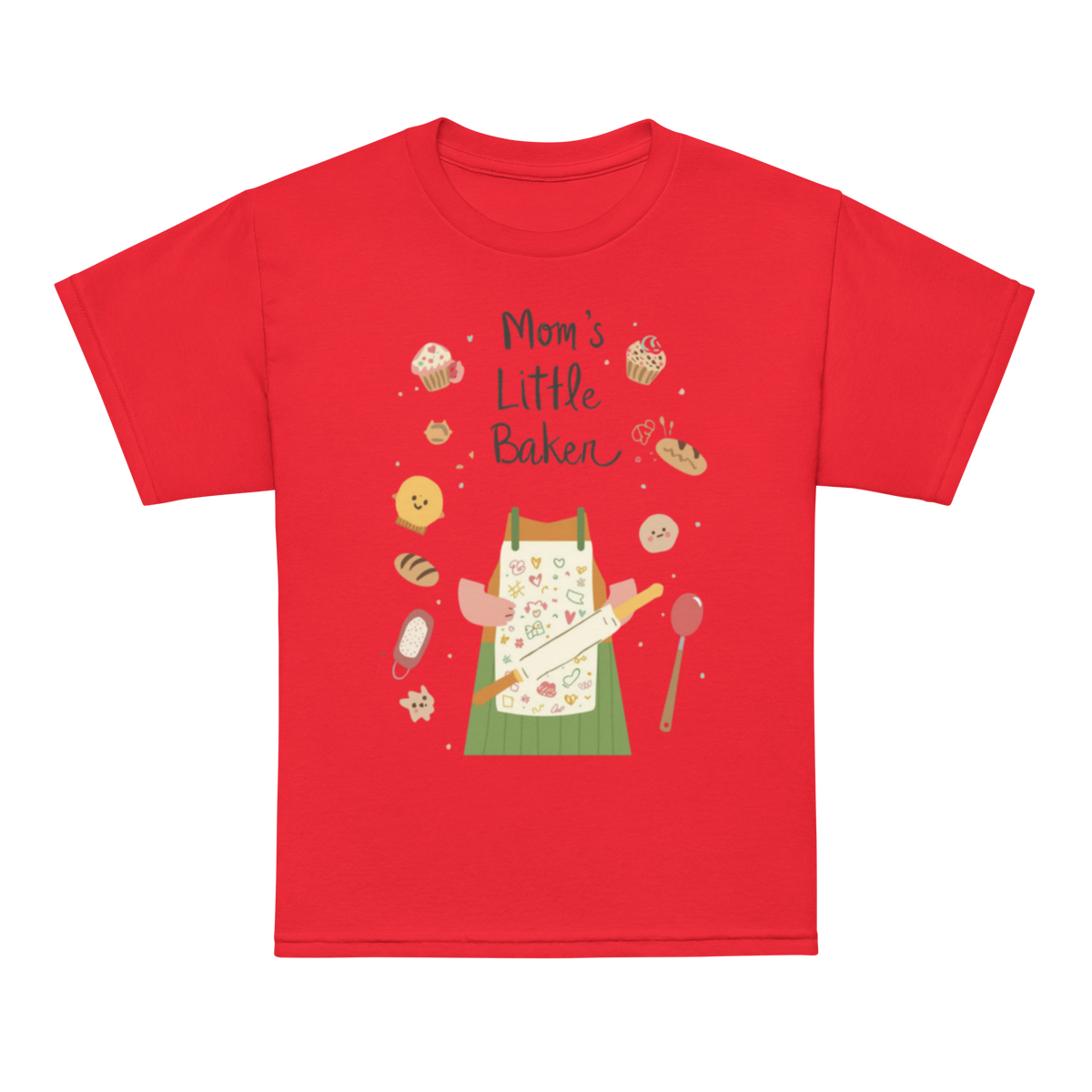Mom’s Little Baker V3 | Youth t-shirt Red Apparel > Kids' T-Shirts ZomaModa
