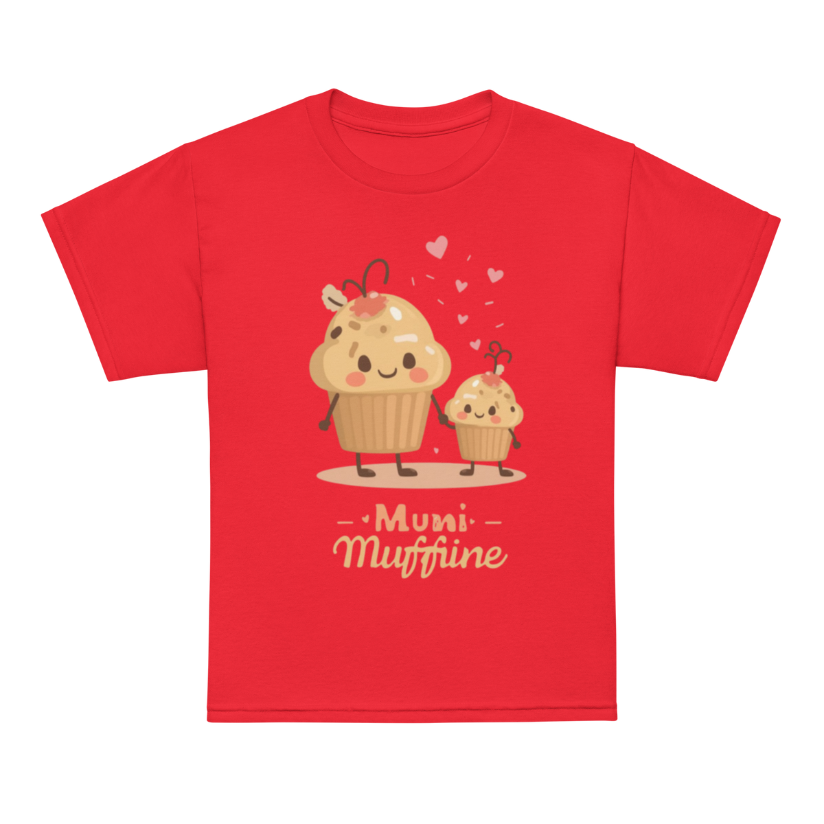 Mini Muffin Maker V4 | Youth t-shirt Red Apparel > Kids' T-Shirts ZomaModa