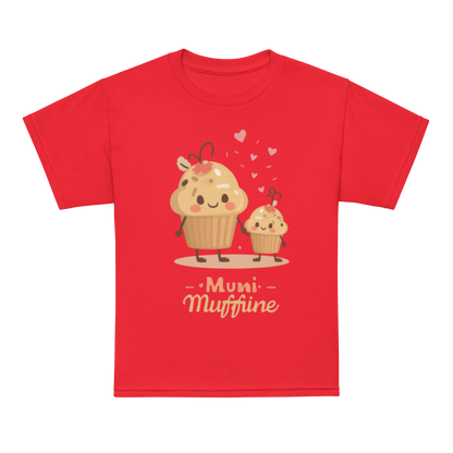 Mini Muffin Maker V4 | Youth t-shirt Red Apparel > Kids' T-Shirts ZomaModa
