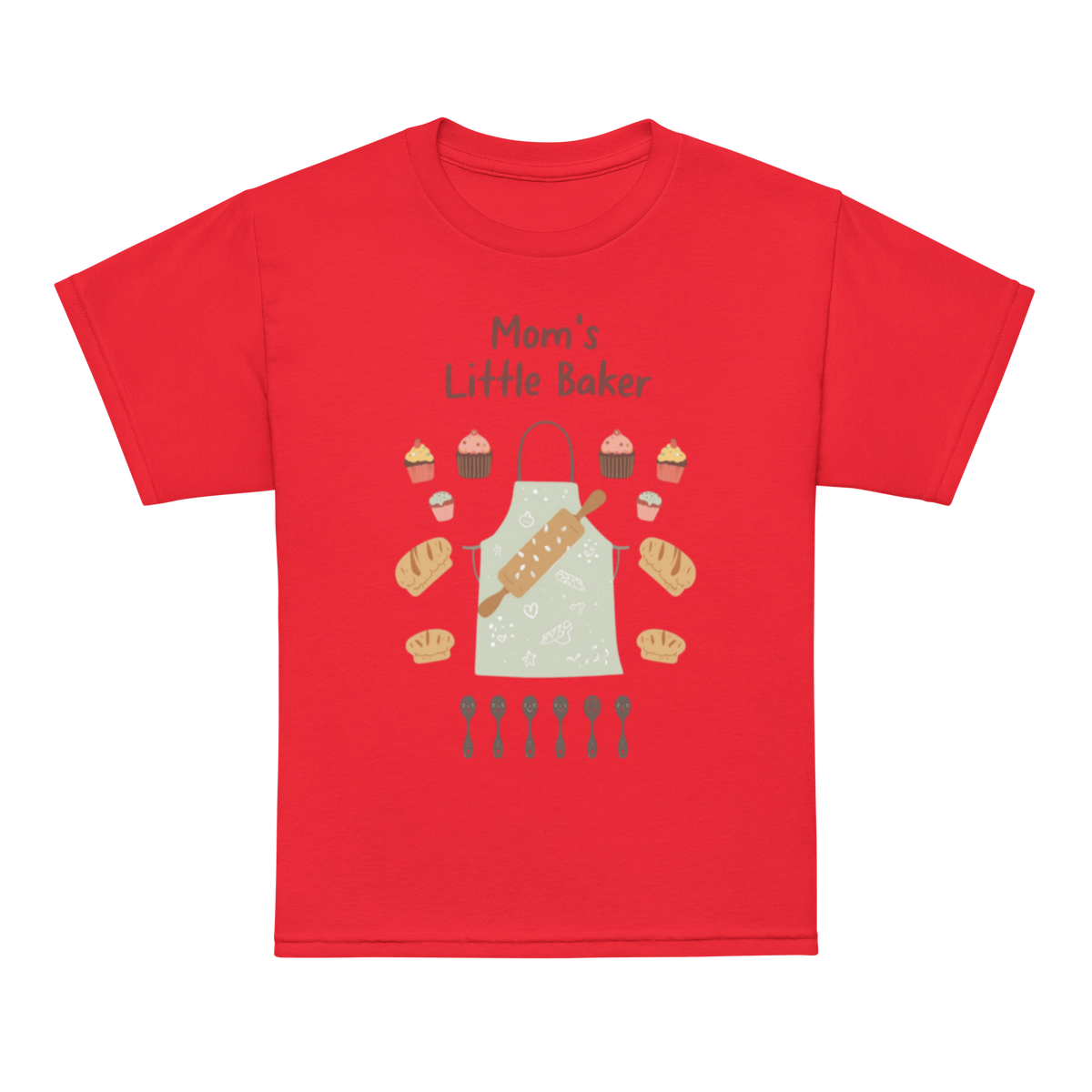 Mom’s Little Baker V5 | Youth t-shirt Red Apparel > Kids' T-Shirts ZomaModa