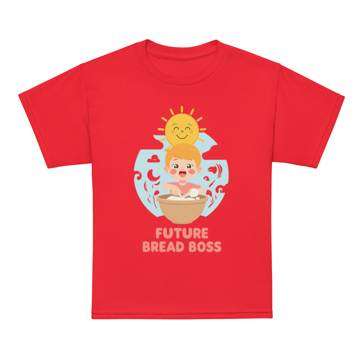 Future Bread Boss V5 | Youth t-shirt Red Apparel > Kids' T-Shirts ZomaModa