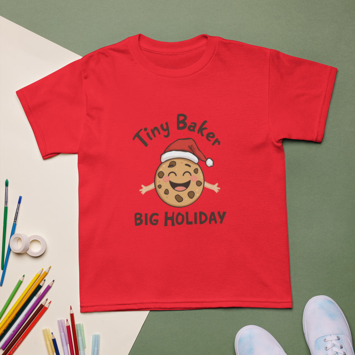 Tiny Baker Holiday V1 | Kids T-Shirt Apparel > Kids' T-Shirts ZomaModa