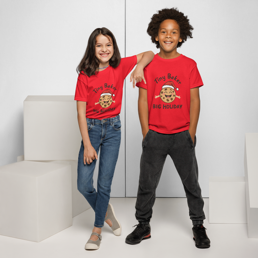 Tiny Baker Holiday V1 | Kids T-Shirt Red Apparel > Kids' T-Shirts ZomaModa
