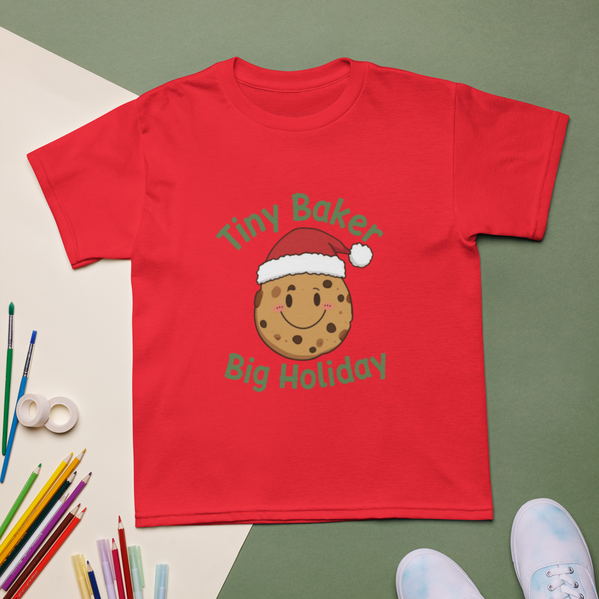 Tiny Baker Holiday V2 | Kids T-Shirt Apparel > Kids' T-Shirts ZomaModa