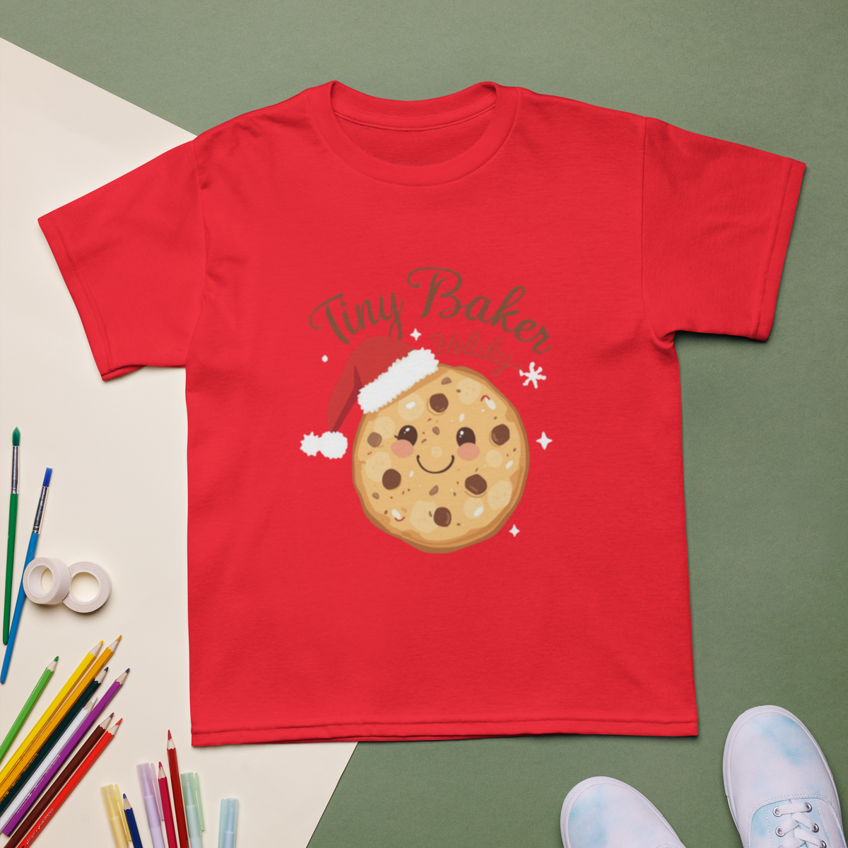 Tiny Baker Holiday V3 | Kids T-Shirt Apparel > Kids' T-Shirts ZomaModa