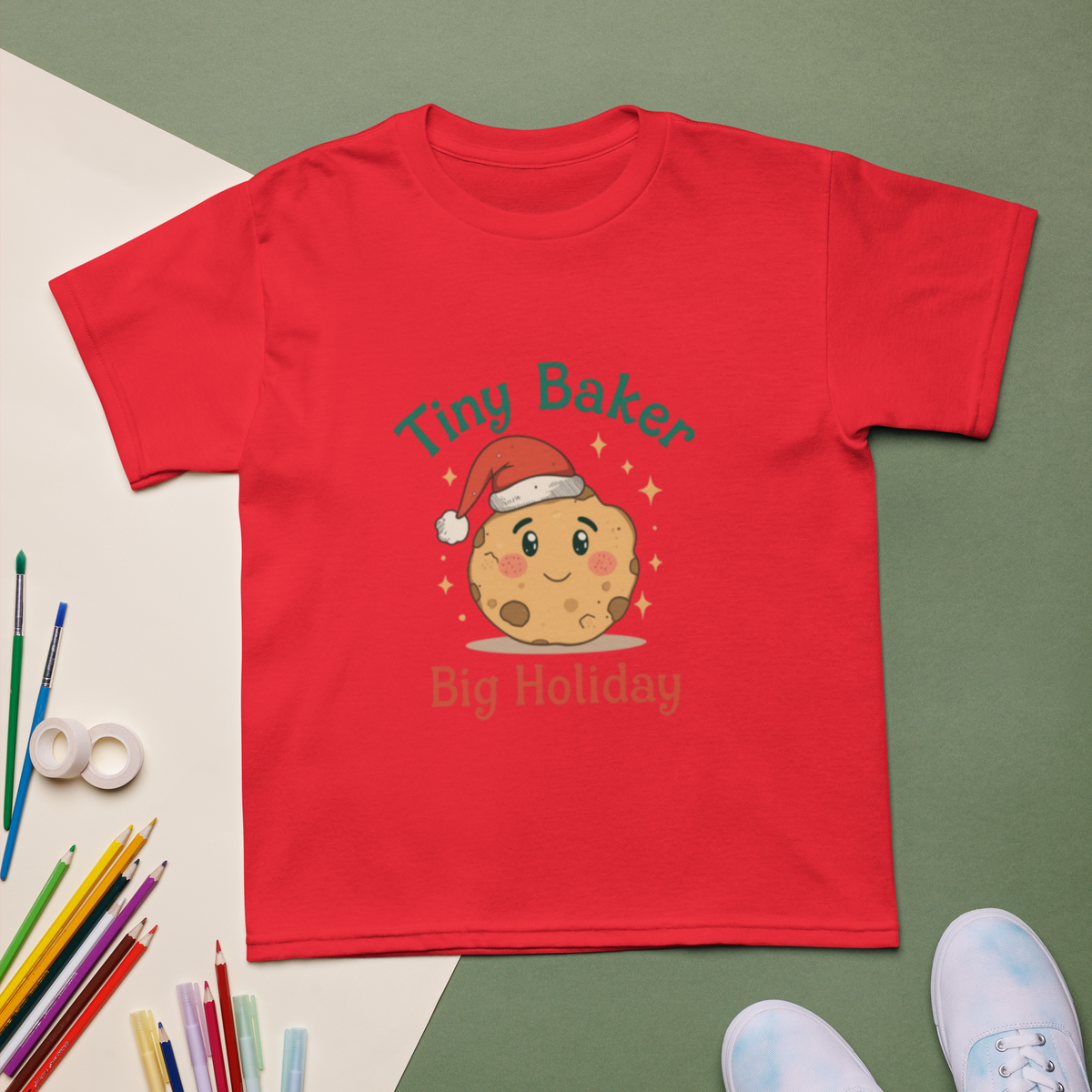 Tiny Baker Holiday V4 | Kids T-Shirt Apparel > Kids' T-Shirts ZomaModa