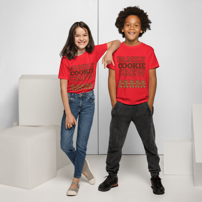Family Cookie Crew V1 | Kids T-Shirt Red Apparel > Kids' T-Shirts ZomaModa