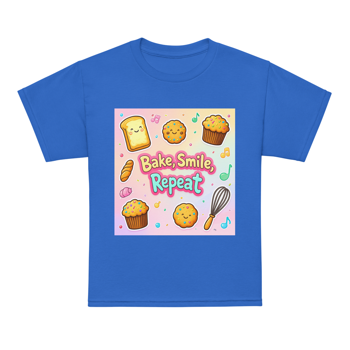 Bake, Smile, Repeat V1 | Youth t-shirt Royal Apparel > Kids' T-Shirts ZomaModa