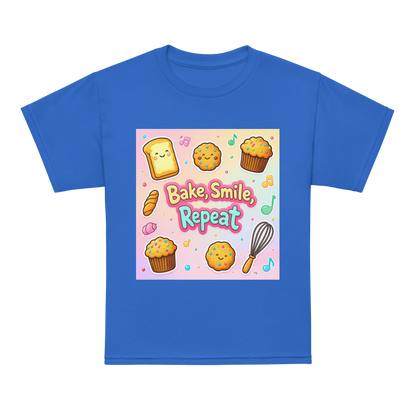 Bake, Smile, Repeat V1 | Youth t-shirt Royal Apparel > Kids' T-Shirts ZomaModa