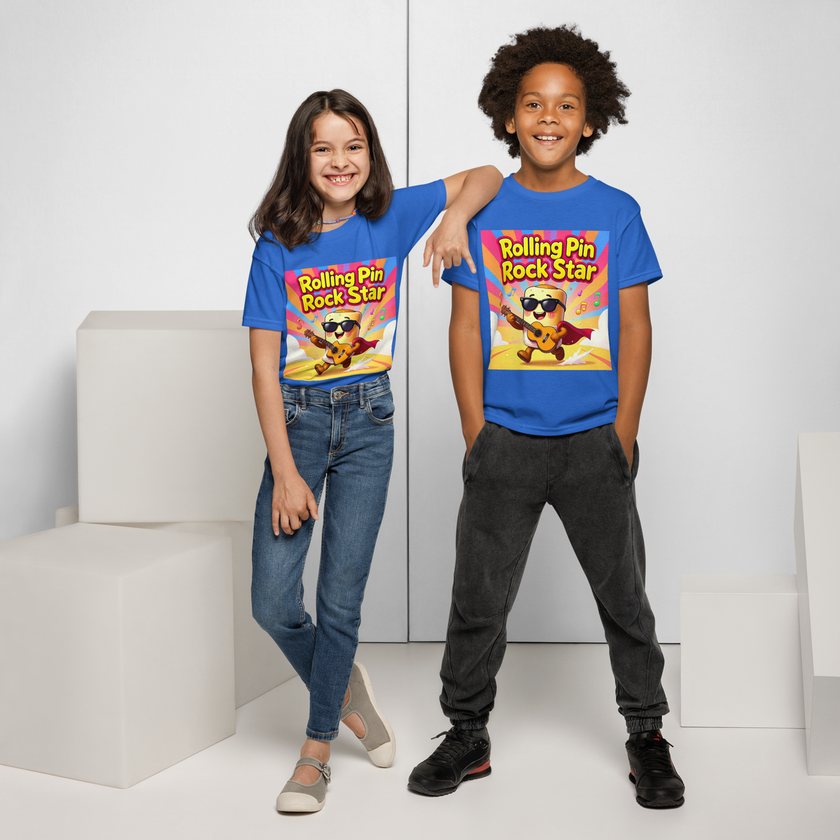 Rolling Pin Rock Star V1 | Youth t-shirt Apparel > Kids' T-Shirts ZomaModa