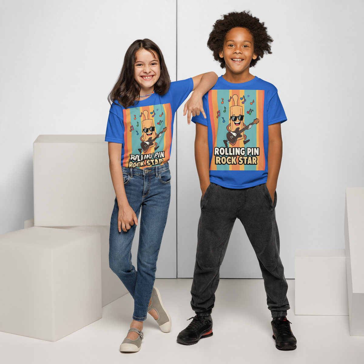 Rolling Pin Rock Star V2 | Youth t-shirt Apparel > Kids' T-Shirts ZomaModa