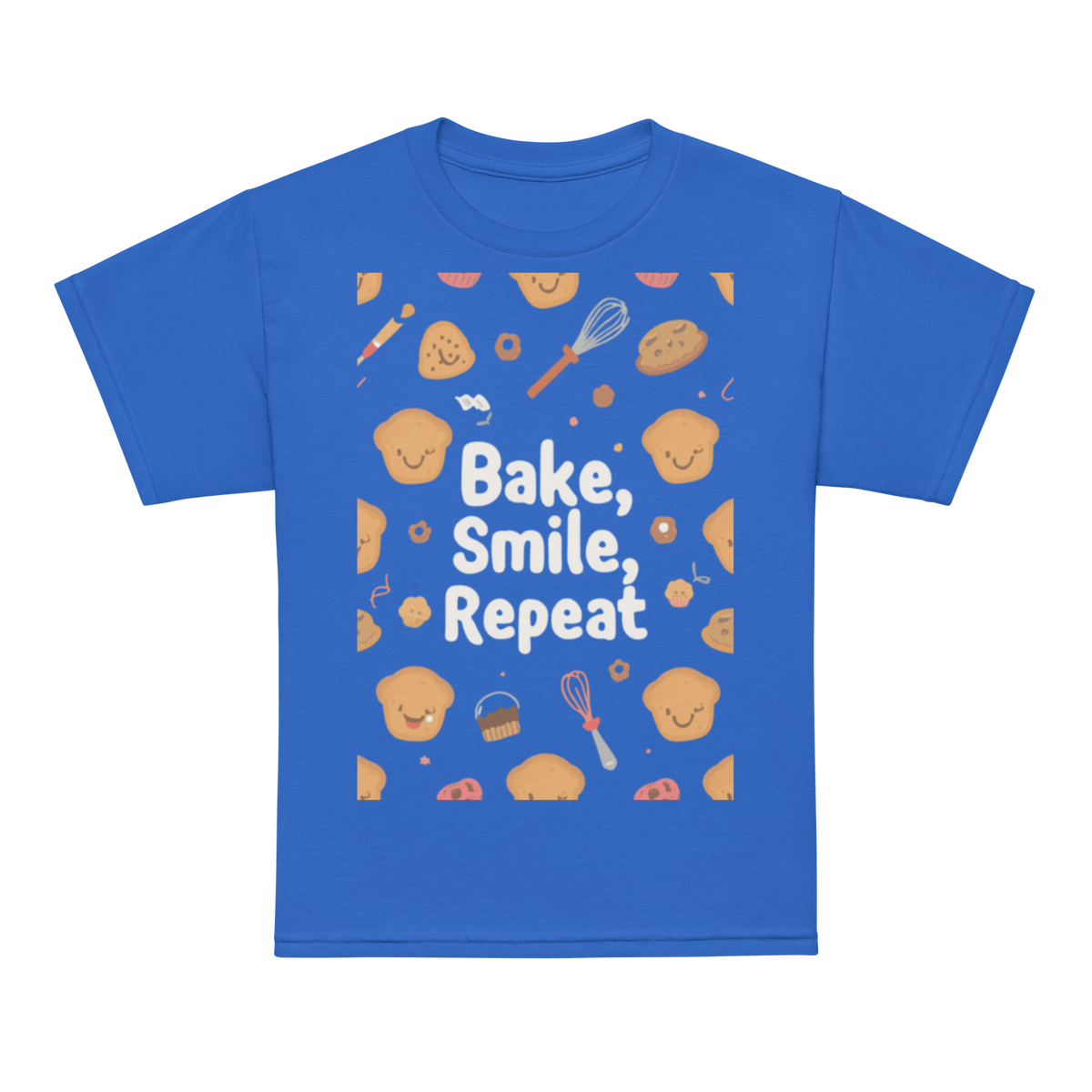 Bake, Smile, Repeat V2 | Youth t-shirt Royal Apparel > Kids' T-Shirts ZomaModa