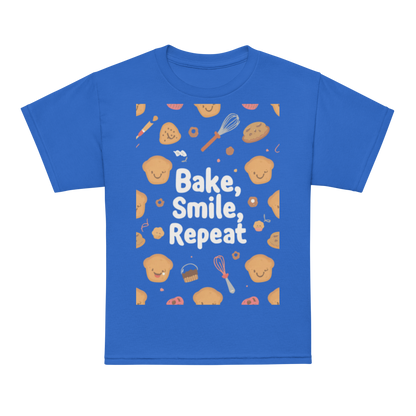 Bake, Smile, Repeat V2 | Youth t-shirt Royal Apparel > Kids' T-Shirts ZomaModa