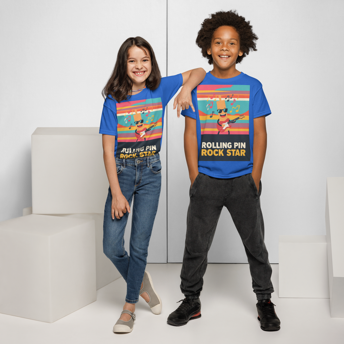 Rolling Pin Rock Star V3 | Youth t-shirt Apparel > Kids' T-Shirts ZomaModa