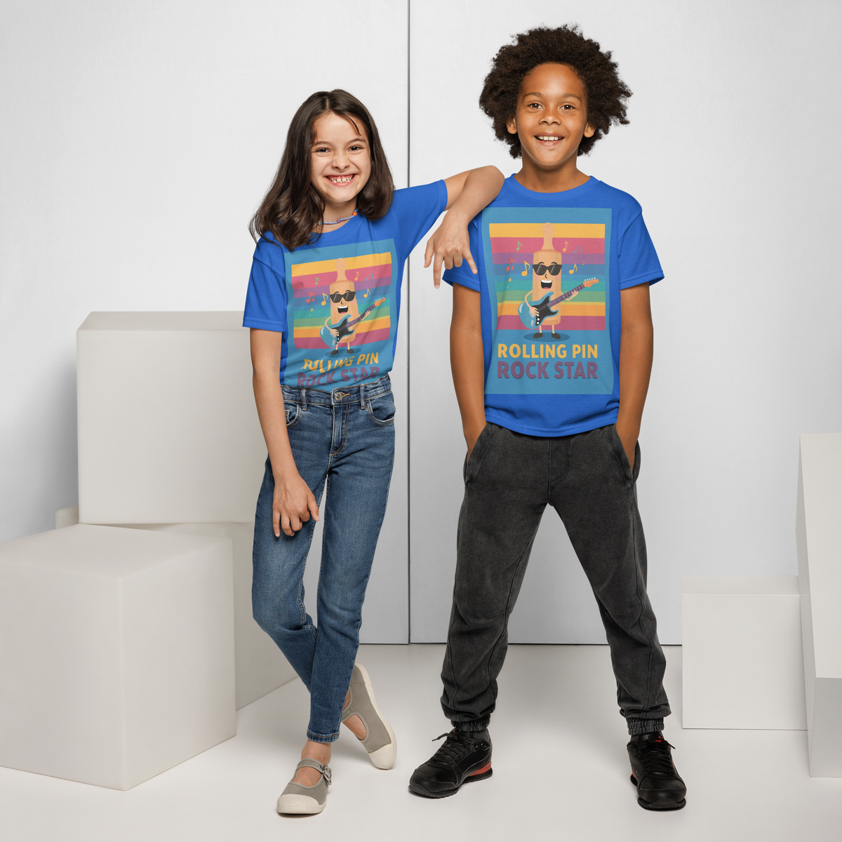 Rolling Pin Rock Star V4 | Youth t-shirt Apparel > Kids' T-Shirts ZomaModa