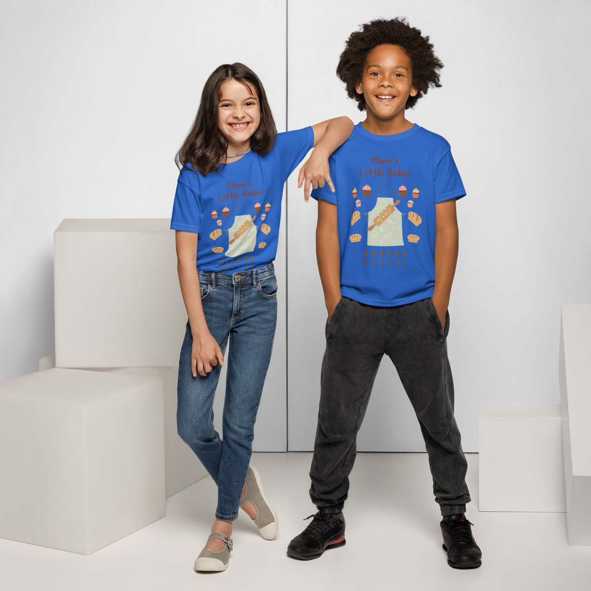 Mom’s Little Baker V5 | Youth t-shirt Apparel > Kids' T-Shirts ZomaModa
