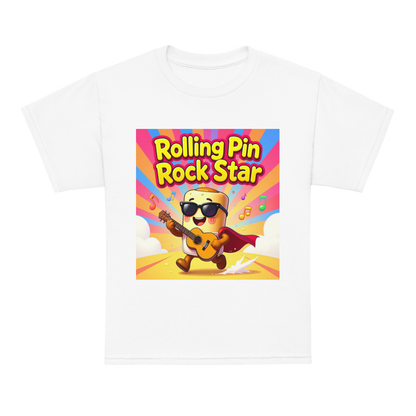 Rolling Pin Rock Star V1 | Youth t-shirt White Apparel > Kids' T-Shirts ZomaModa