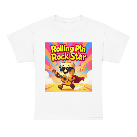 Rolling Pin Rock Star V1 | Youth t-shirt White Apparel > Kids' T-Shirts ZomaModa