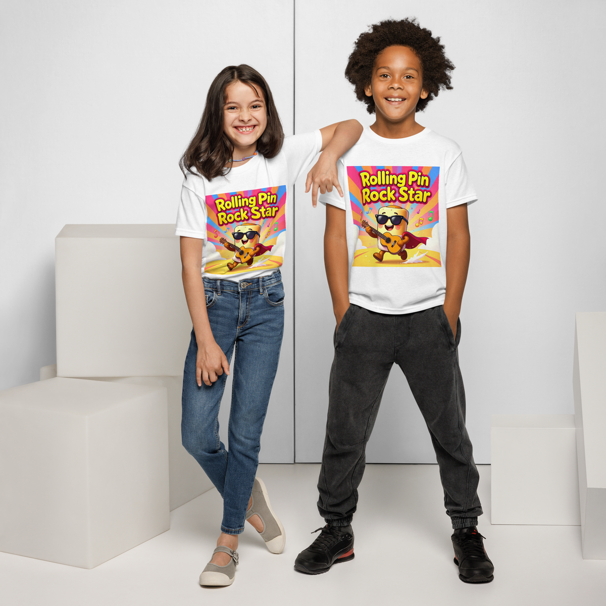 Rolling Pin Rock Star V1 | Youth t-shirt Apparel > Kids' T-Shirts ZomaModa
